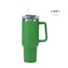 Amazon Taza de Acero Inoxidable de 40 oz para Coche con Asa Taza Grande de Capacidad con Popote Aislamiento Térmico para Coche Taza de Hielo