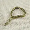 Anillo para Llavero Especial de Bronce con Anillo de Cadena Flor de Ciruelo/Estrella/Corazón de Melocotón/Manzana Corazón de Melocotón