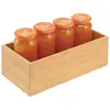 Caja de almacenamiento de escritorio de madera de bambú caja de almacenamiento de madera para el hogar caja de almacenamiento de cocina sala de estar caja de madera caja organizadora de archivos de oficina