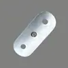 Barandilla de Acero Cincado Engrosado con Soportes de Tubo Redondo de 48/50 mm, Soporte de Pared para Pasamanos de Escalera, Soporte Fijo, Conector de Barandilla