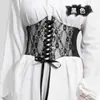 Moda Cintura Larga Renda Cintura Selo Feminino All-match vestido Top Cinto Decorativo Cinto Elástico Elástico Dobrável