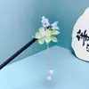 Horquilla Antigua de Imitación de Sándalo de Alta Calidad Broche Elegante para el Cabello Borla de Madera Accesorios para el Cabello Paso a Paso Hanfu Cheongsam