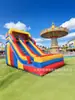 Castillo Inflable Grande para Exteriores Combinación de Tobogán de Agua Tobogán para Niños Trampolín Piscina Inflable Juguete con Chorro de Agua Parque Infantil