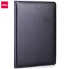 Cuaderno de Actas de Reunión Deli 7950 (Negro) - 82 Páginas - 25K (Libro) Bloc de notas simple para oficina, cuaderno con cubierta de cuero