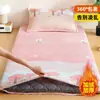 Funda de colchón de terciopelo de leche de invierno, protector de cama, adecuada para dormitorios de estudiantes, funda de colchón tamaño individual, forrada de felpa para abrigar, ropa de cama de invierno
