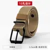 Cinturón de Lona con Hebilla de Pin Porosa Nuevo para Hombre Estilo Coreano Juvenil Estudiante Moda Nylon Duradero Cinturón para Jeans de Entrenamiento Militar