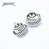 YuenZ punto a punto DIY material hecho a mano aleación accesorios para joyería colgante de pan y pastel 22 * 19MM K33