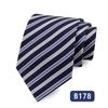 Gravata masculina casual de negócios profissional gravata de poliéster jacquard gravata listrada fabricantes de origem em estoque atacado