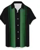 2024 Cruzamento de Fronteiras Masculino Quente Nova Camisa de Manga Curta Série Férias no Havaí Estampada em 3D Casual Top Masculino
