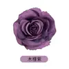 Pasador Estilo Europeo con Tela Arrugada, Flor de Rosa Hibisco, Textura Estilo Europeo, Color Palacio, Cabeza de Flor de Rosa Tridimensional, Elegante Accesorio para el Cabello para Tomar Fotos