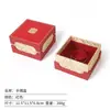 Caixa de joias tradicional estilo chinês, perfeita para anéis de casamento ou noivado, pingentes e colares longos, exalando uma sensação de luxo