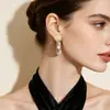 Pendientes de Diseño Nuevo Transfronterizos con Textura de Hoja, Personalidad de Nicho, Pendientes de Estilo Minimalista, Lujo Ligero, Pendientes de Alta Gama para Mujer