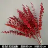 Arte Floral para Casamento Flor Vermelha Material de Fundo Decoração Ikebana Rosa Eucalipto Arranjo para Sala de Estar Interna