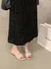 Sandalias de Malla con Encaje para Mujer Chuyuji, Slip-On para Uso en Exteriores, Sandalias de Verano 2026 Estilo Francés para Combinar con Faldas