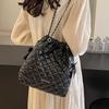 Bolso de mujer 2024 nuevo otoño e invierno bandolera gran capacidad bolso cubo diseño nicho bolso de cadena rombo bolso de hombro