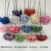 Decoração de Corredor de Casamento com Hortênsias Sonhadoras 3D, Decoração de Sala de Estar, Arranjo de Chão para Casamento, Flores Artificiais Falsas, Arranjo de Chão Transfronteiriço, Flores Simuladas