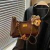 Bolsa de Ombro com Corrente para Axila Feminina Dropshipping 2026 Nova Primavera Verão Luxo Leve Nicho High-End Ombro Único Transversal
