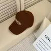 Boné de Baseball Simples com Letra para Mulheres Que Fazem o Rosto Parecer Menor, para Homens com Grande Circunferência da Cabeça, Chapéu de Sol de Aba Larga, Boné Versátil de Bico de Pato Bordado Estilo Coreano