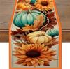Caminho de Mesa de Linho Mais Vendido Original Abóbora de Halloween Folha de Bordo Casa Restaurante Sala de Estar Mesa de Jantar Toalha de Mesa Decorativa Interna e Externa