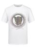 Camiseta de Manga Corta para Hombre 2026 Estilo Nuevo con Pedrería y Estampado de Leopardo Láser, Camiseta de Verano de Marca de Moda para Hombre