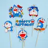 Decoraciones para pastel de cumpleaños de niños de moda roja te desean un feliz cumpleaños tarjeta de oso adorno para hornear