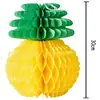 Amazon Fruta Abacaxi Decoração de Festa de Aniversário Pingente Pendurado Colmeia Abacaxi de Papel Bola de Favo de Mel Flor de Papel Pingente Pendurado