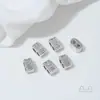 Cuentas Espaciadoras de Doble Agujero de Nariz de Cerdo Incrustadas con Circonita de Oro Real de 14K Accesorios para Collares de Mano Hechos a Mano con Perlas y Cristales