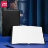 Cuaderno de Cuero Deli Oficina de Negocios Nota Bp114 Simple 16K Registro de Reunión de Trabajo Diario