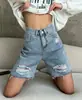 Fábrica de Shorts de Mezclilla con Parche Estampado Estilo Europeo y Americano Cortos Transfronterizos Personalización en Lotes Pequeños