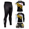 Calças justas de manga comprida de boxe Terno de treinamento de luta Terno de luta Masculino e feminino Sanda Suit Calças de fitness de secagem rápida Quatro peças