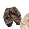 Estilo Retro~Pantalones Cargo para Niños 2026 Otoño Nuevo Estilo Pantalones Casuales para Niños y Niñas, Estilo Coreano de Moda Ropa Infantil