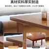 Mesa Grande de Madeira Maciça para Uso Doméstico, Sala de Estar, Mesa Longa Grande, Mesa Simples, Bancada, Mesa para Leitura e Estudo para Várias Pessoas