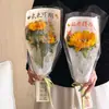 Temporada de Formaturas para Vestibulares: Sacola de Flor Única, Design Vencedor, Sacola de Girassol, Futuro Brilhante, Papel de Embrulho Transparente para Buquê