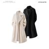 Transfronteiriço 2025 Inverno Novo Comprimento Médio Lã Tamanho Grande Masculino Roupa Exterior Lã Roupa Exterior Lã Roupa Exterior Corta-vento Tendência