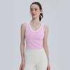 Chaleco de Ropa Deportiva de Verano, Chaleco Corto Mismo Estilo con Almohadillas en el Pecho, Transpirable y a Prueba de Golpes, Adecuado para Correr, Fitness y Yoga