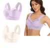 Conjunto de 3 Piezas Transfronterizo Talla Grande Sin Alambres Chaleco de Encaje Ropa Interior Delgado Recoge Lado Pecho Push-Up Sujetador Ajustable Fabricante