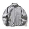 Jaqueta masculina Rumeng estilo japonês, dupla face em fleece com gola alta, novo modelo de outono 2026, quente e adequada para usar em camadas como uma jaqueta casual