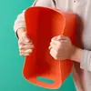 Cesta de almacenamiento de plástico simple transfronteriza para escritorio del hogar, caja organizadora de cosméticos y artículos varios con asa, al por mayor