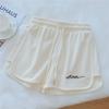 Pantalones Cortos Deportivos de Algodón para Mujer Verano 2026 Ajuste Holgado Ropa de Dormir para Casa Cintura Alta Casual Pierna Ancha Pantalones Cortos de Yoga Modernos