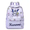 Mochila Kuromi Melody Ligera Versátil Dibujos Animados Bolso Escolar Primaria Gran Capacidad Mochila Escolar Venta al por Mayor Transfronteriza
