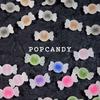 Goma esmerilada caramelo corazón de caramelo cuentas joyería DIY accesorios de joyería lindos cuentas sueltas cadena de teléfono móvil colgante de coche cuentas sueltas