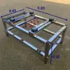 Suporte de Chão para Unidade Externa de Ar Condicionado em Aço Inoxidável, Base Suporte para Gabinete de Ar Condicionado, Empilhamento de Camada Dupla à Prova de Choque para Ar Condicionado