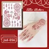 2025 Rikalon Nuevo Pegatina de Tatuaje Transfronteriza Rojo Ladrillo Haina Pegatina para Cara Pegatina para Brazo Pegatina de Tatuaje de Clavícula de Alta Calidad
