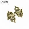 YuenZ DIY acessórios de joias vintage liga pingente mão de Fátima vendas diretas 37 * 24MM I187