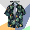 Camisa de Manga Corta Estampada Hawaiana para Hombre Verano Viajes Vacaciones en la Costa Playa Camisa de Hombre Holgada Fantasía Top
