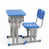 Mesas e Cadeiras Escolares para Alunos do Ensino Fundamental e Médio, Mesas de Estudo, Aulas de Treinamento, Aulas de Reforço, Conjuntos de Mesa e Cadeira com Altura Ajustável, Mesas e Cadeiras de Plástico