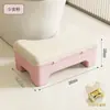 Reposapiés para inodoro para uso doméstico, reposapiés de almacenamiento para baño, reposapiés antideslizante para niños, ayuda para ponerse en cuclillas
