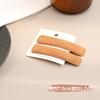 Clip de BB Flocado Otoño e Invierno Clip Rectangular para Flequillo Lateral Tocado Pasador Clip Lateral Parte Posterior de la Cabeza Pasador para Acabado del Cabello Suelto