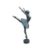 Estatua de Bronce de Niña de Ballet Personalizada Escultura de Figura de Bronce Estilo Europeo Estatua de Figura de Bronce Fundido Venta al por Mayor