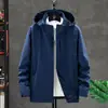 6266 Carga Roupas Camada Única Com Capuz Cor Sólida Impermeável Feminino Fino Único Impacto Jaqueta À Prova de Vento Terno de Montanhismo Masculino Três-prova
